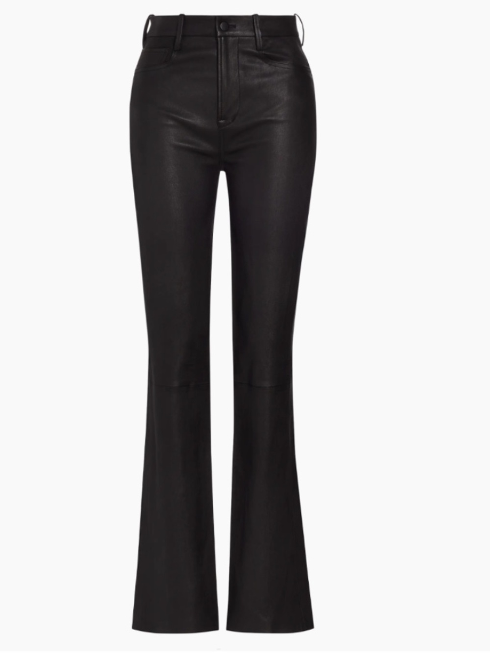 VINCE Stretch Bootcut Leather Pants in Black: Sz 6